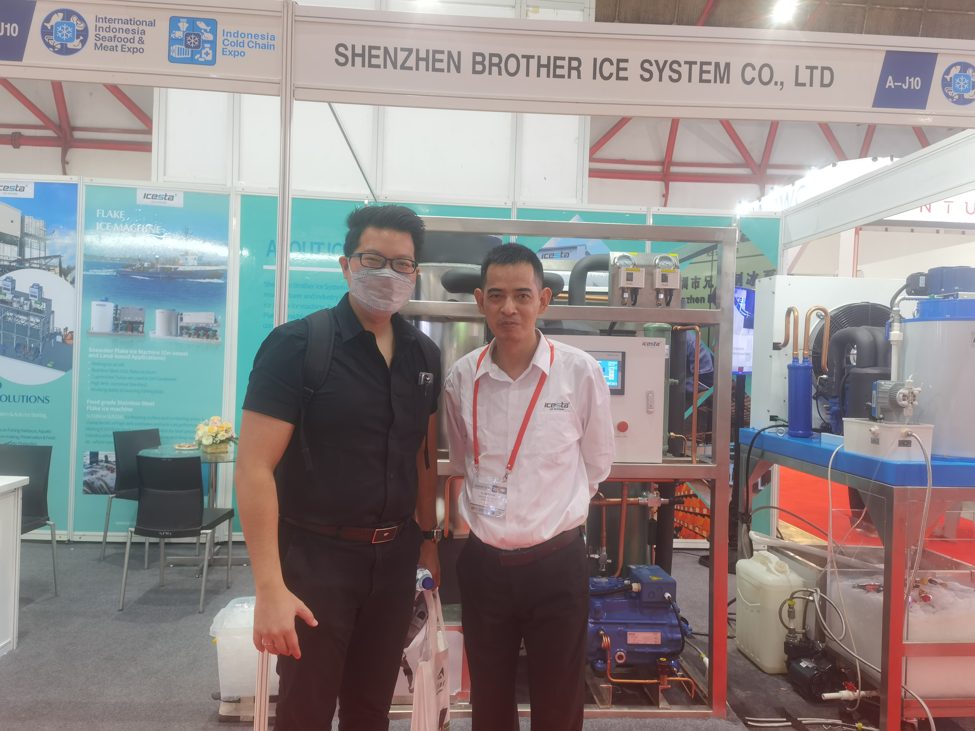 ICESTA's tube ice machine and flake ice machine successfully participated in The IISM & Indonesia Cold Chain Expo 4