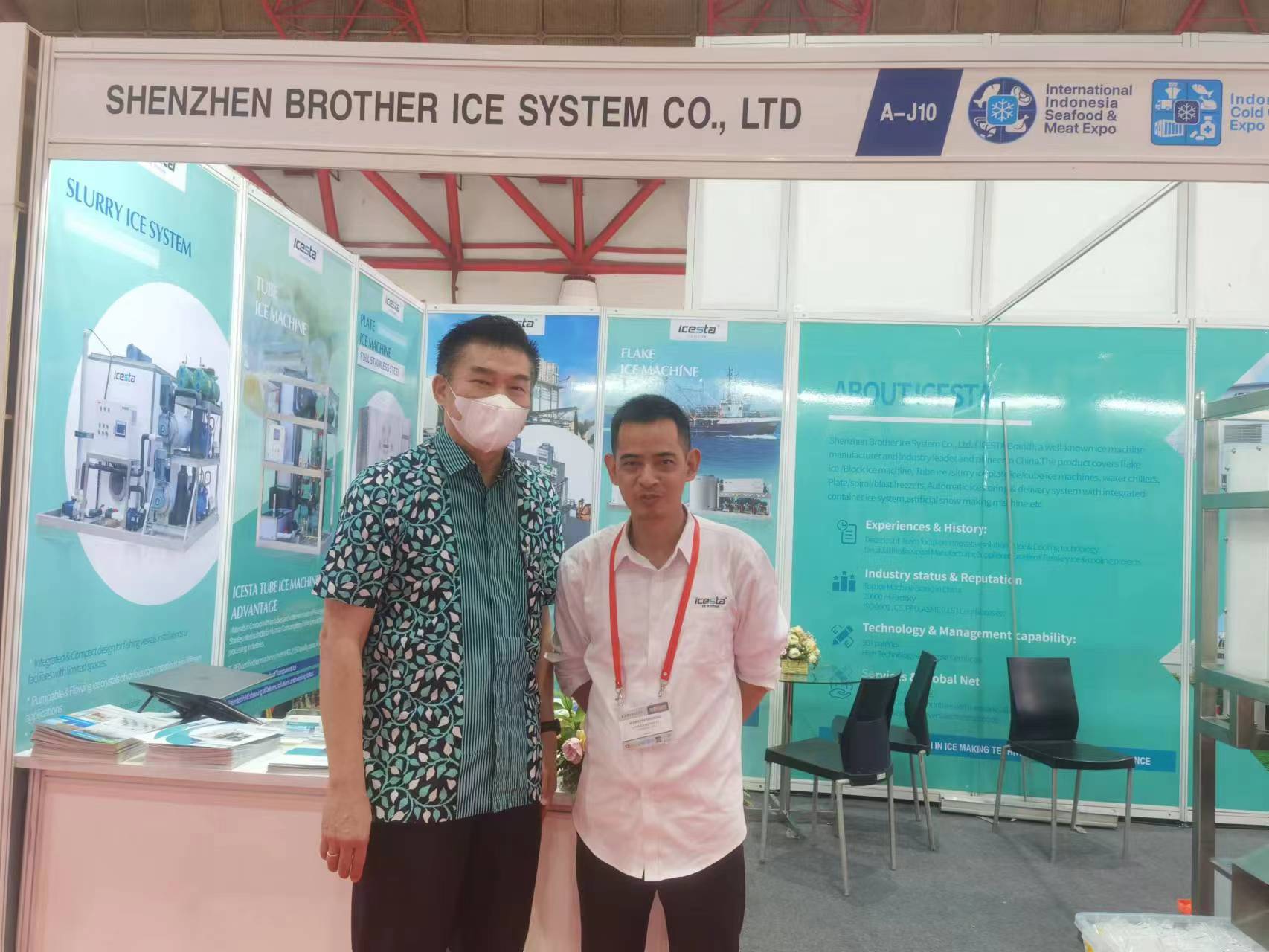 ICESTA's tube ice machine and flake ice machine successfully participated in The IISM & Indonesia Cold Chain Expo 16