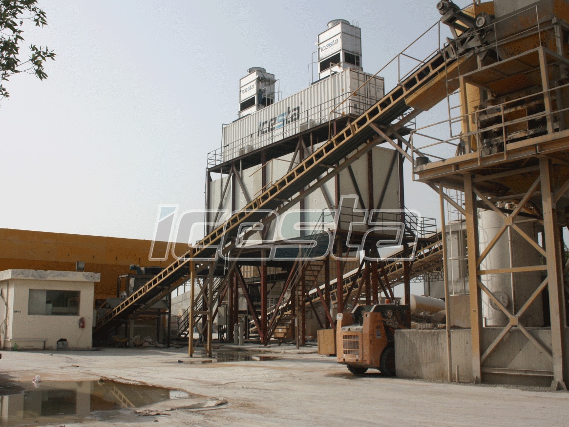 Flake ice system for concrete cooling solution from ICESTA 1