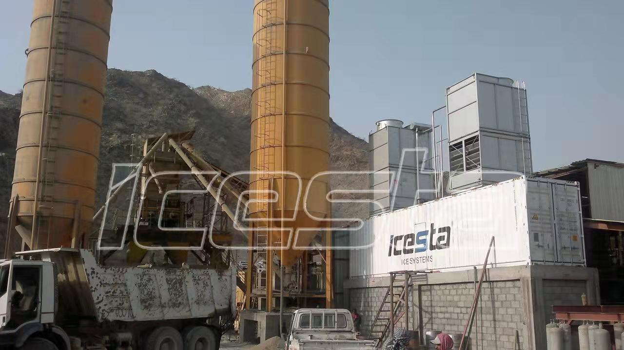 Flake ice system for concrete cooling solution from ICESTA 21