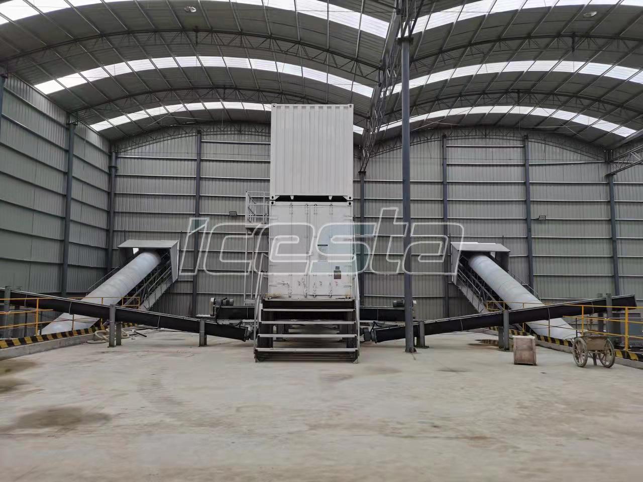 Flake ice system for concrete cooling solution from ICESTA 17