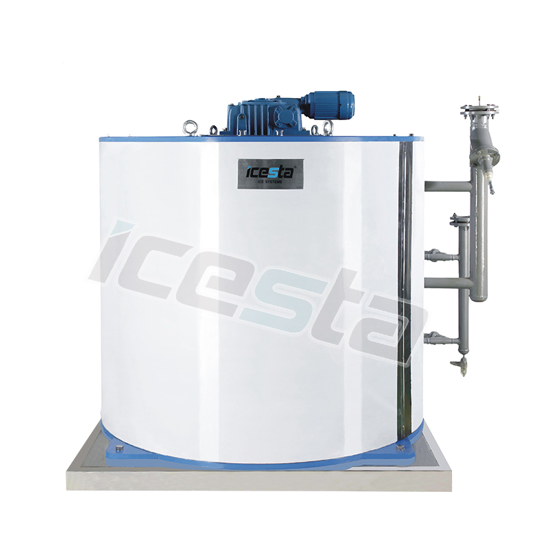 Flake ice evaporator PED certificate from ICESTA 3