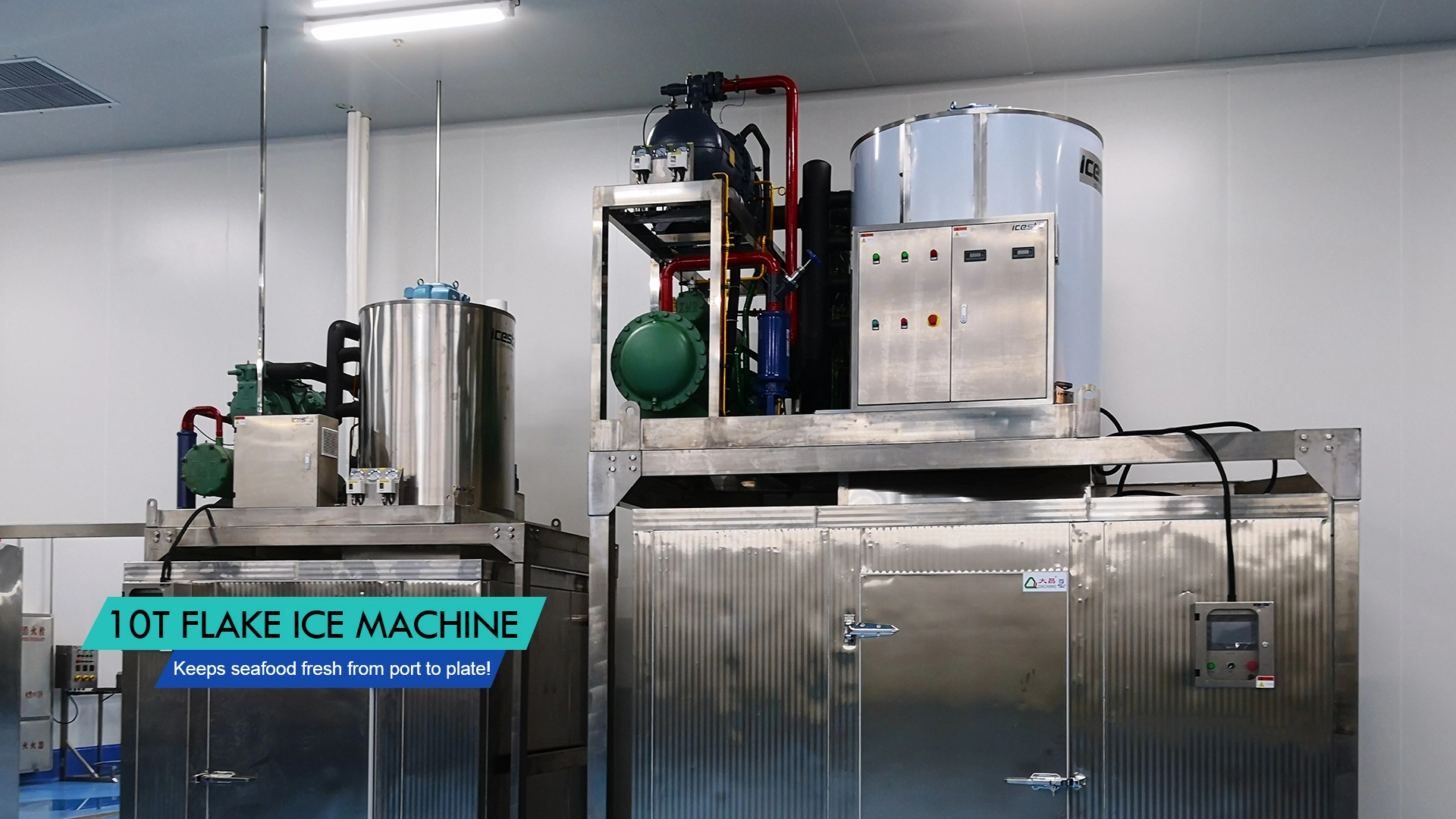 Heavy duty Icesta 10 ton Industrial flake ice machine Company - Brother Ice System 1