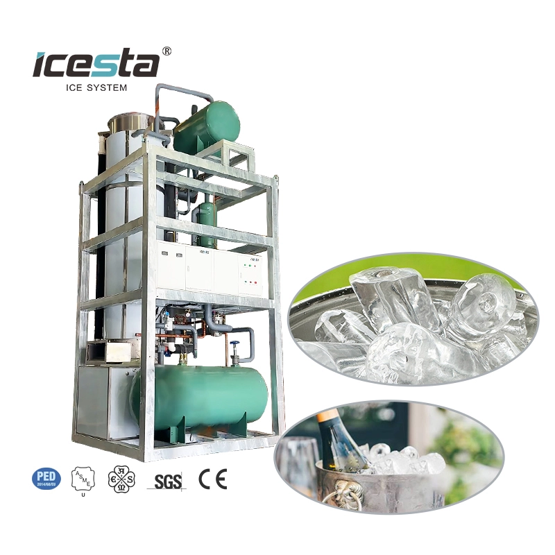 Industrial Tube Ice Machine 30 Ton New Style Automatic Hollow Solid Tube Ice High Productivity Long Service Life 1