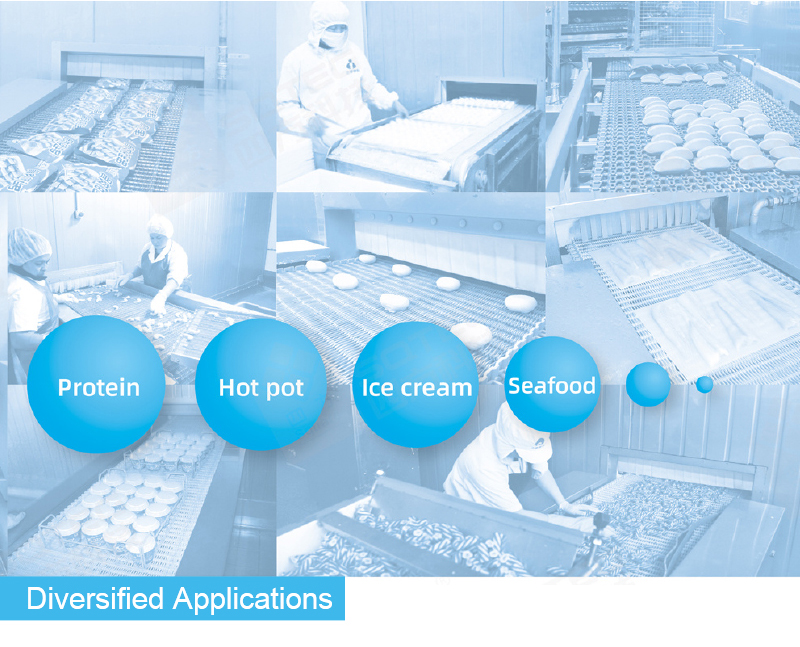 Double Spiral Freezer Automatic Industrial Quick Freezing Technology Manufacturer Easy Operation 25