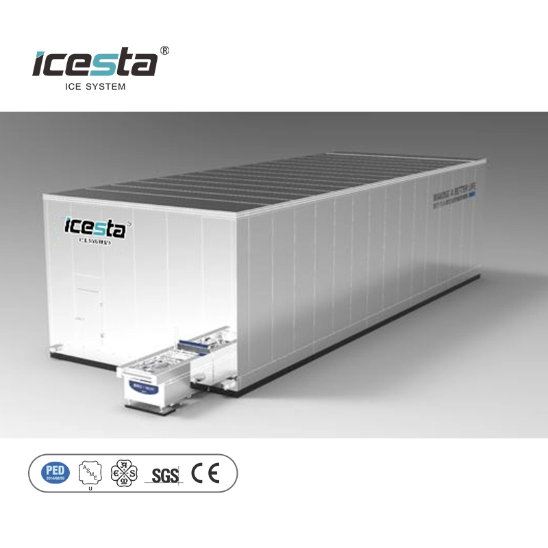 Automatic Industrial Double Spiral Freezer ICESTA Factory Price Low Consumption High Efficiency for Beef Fish 1