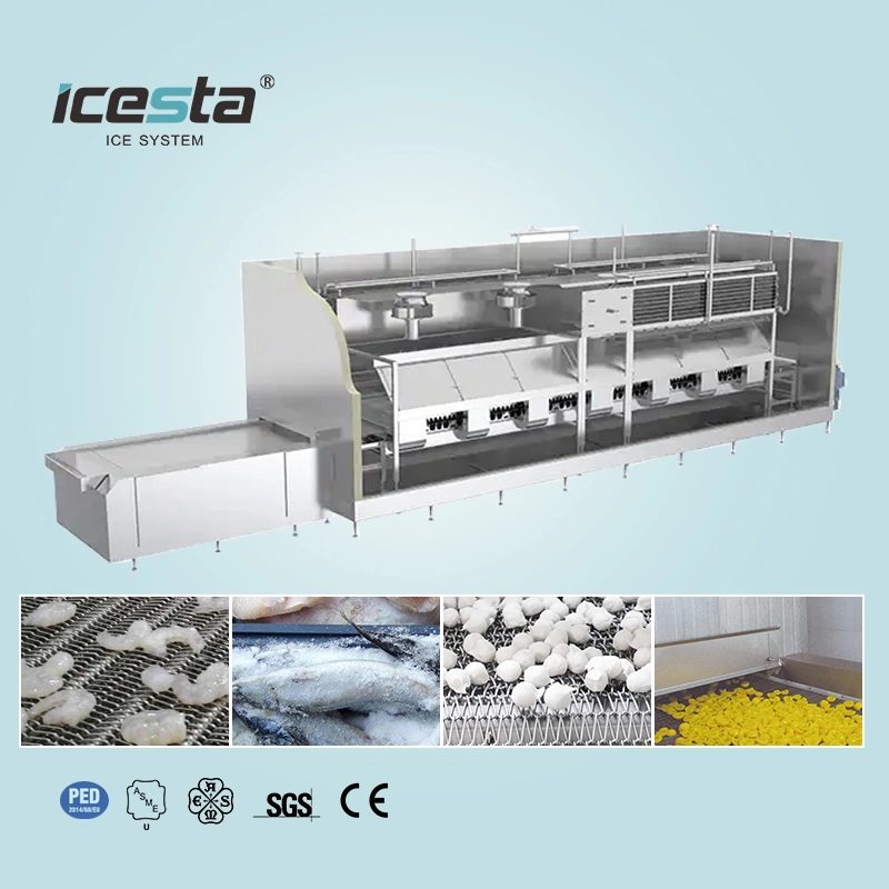 Tunnel Freezer with Iqf Processing Line Automic Cryogenic Durian Quick Freeze For Food Processing Industry 1