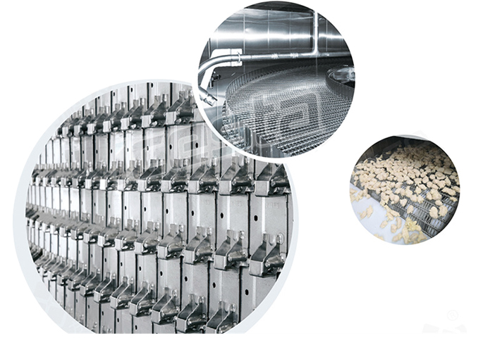 Industrial Self-stacking Spiral Quick Freezer Automatic spiral freezer equipment Compact and Hygienic 12