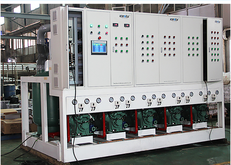 Condensing unit Industrial Parallel piston compressor With big 210hp Air Cooling Stainless Steel for Food processing 15