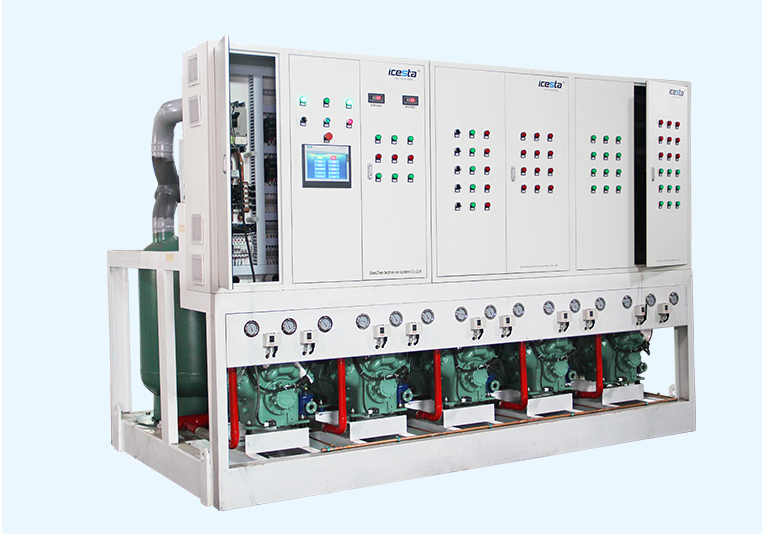 Condensing unit Industrial Parallel piston compressor With big 210hp Air Cooling Stainless Steel for Food processing 14