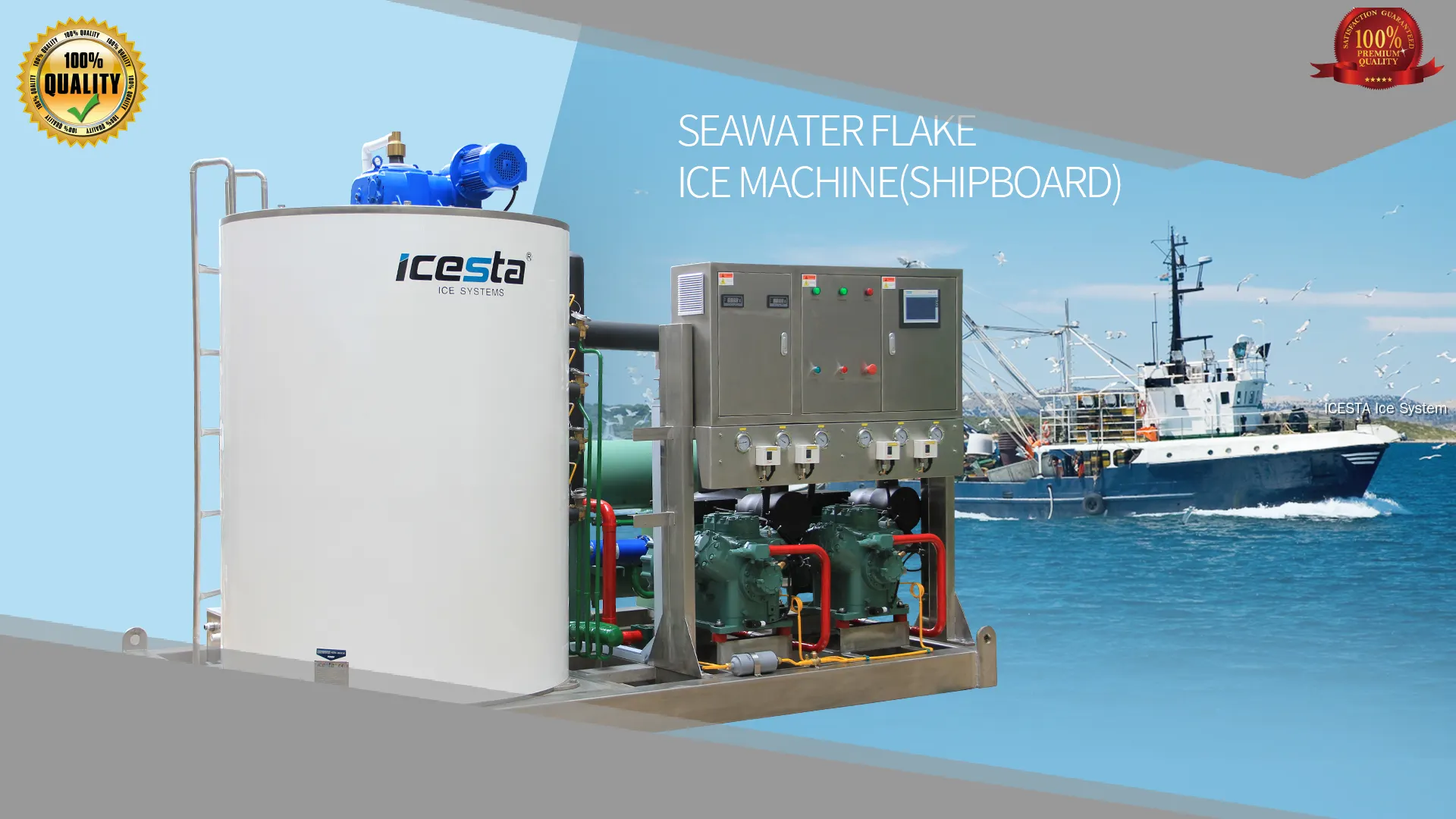 Saltwater Flake Ice Machine - Marine Flaker 10-25t Customizable Specifications 1