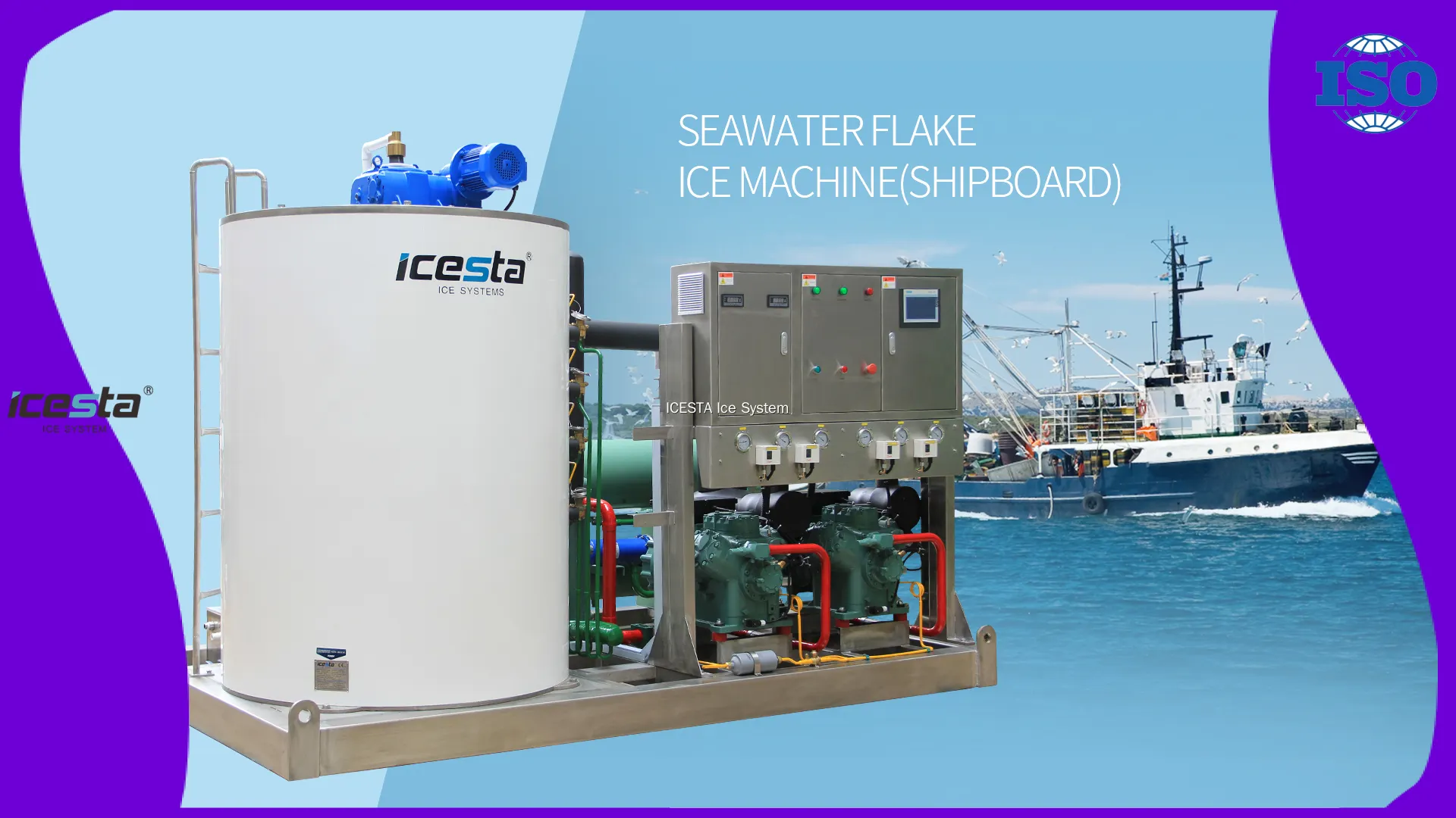 Marine Flake Ice Machine 10-25t: Seawater Flaker for Fishing Boats 1