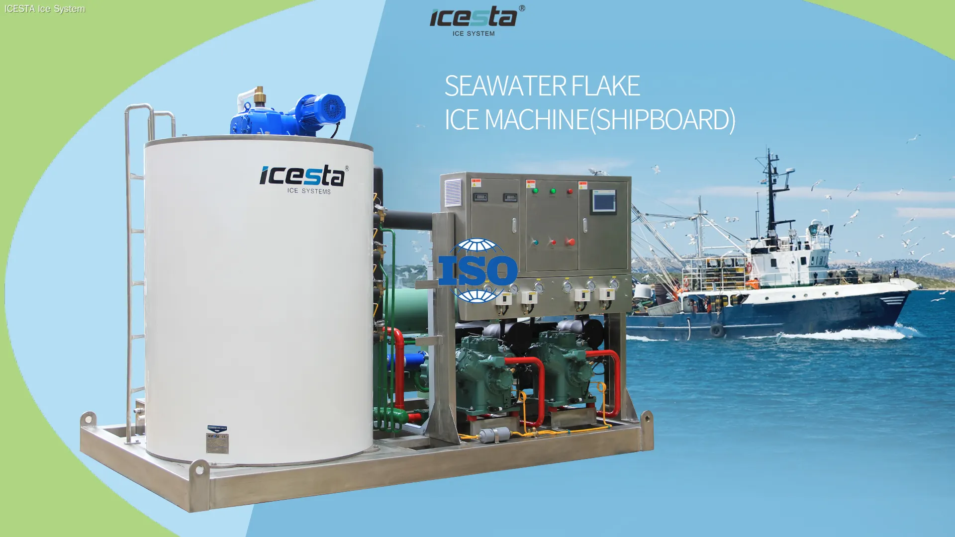 High-Quality Seawater Flake Ice Machine 10-25t 1