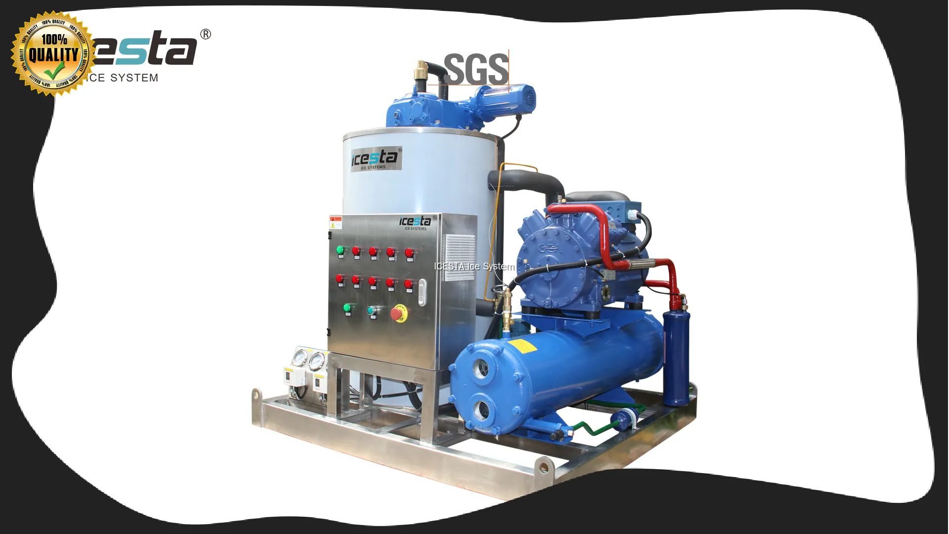 Seawater Flake Ice Machine - 1 Ton Customizable 1