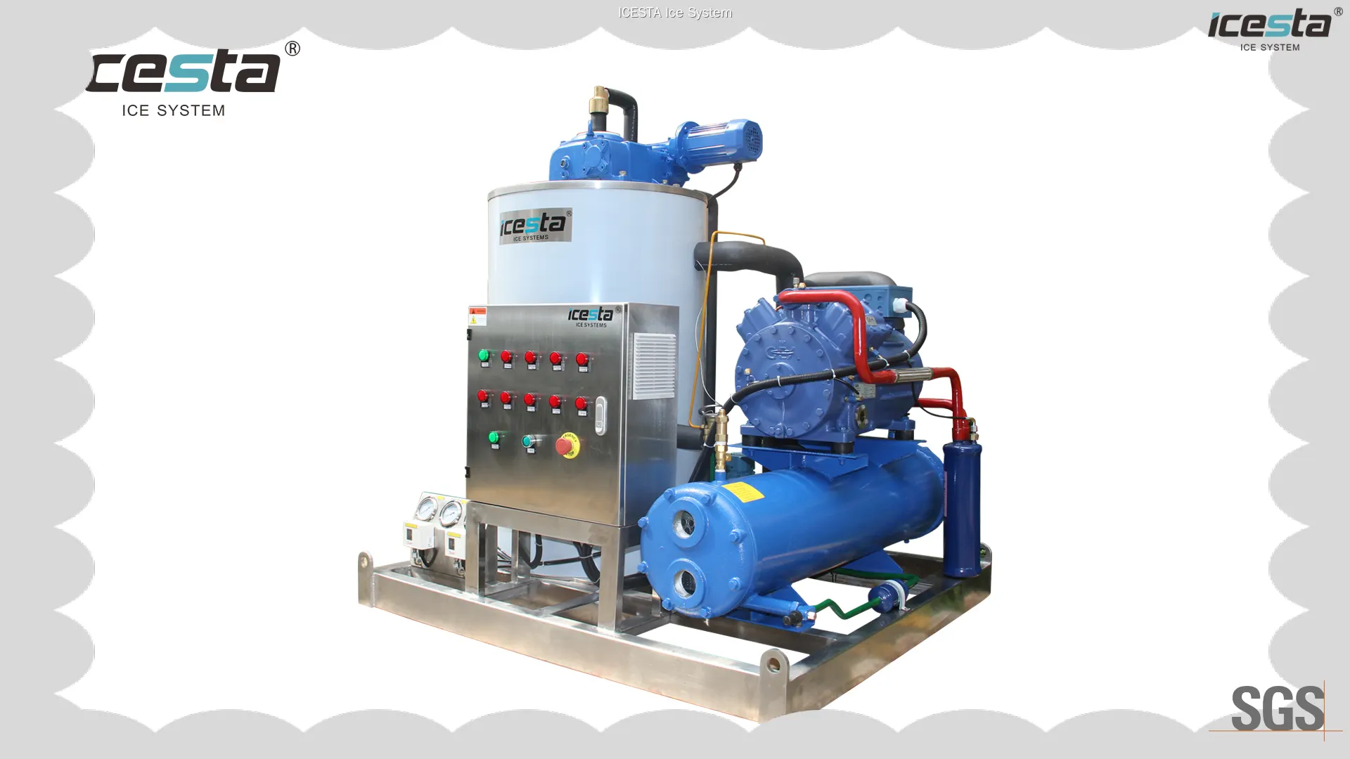 1-Ton Saltwater Flake Ice Machine - Durable, Corrosion-Resistant Design 1