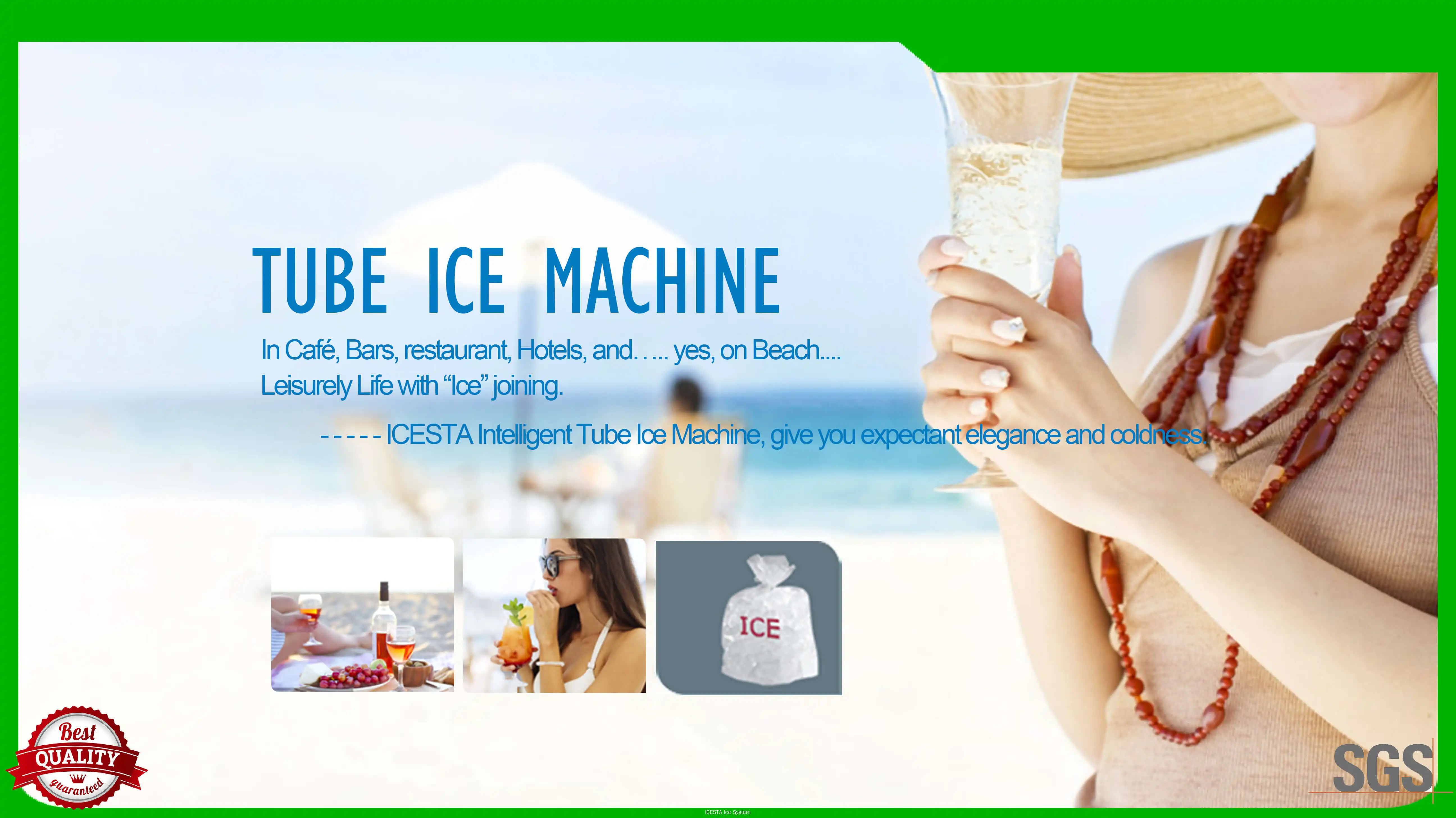 Industrial Tube Ice Maker - High Quality Stainless Steel - 1-100 Tons/Day 1