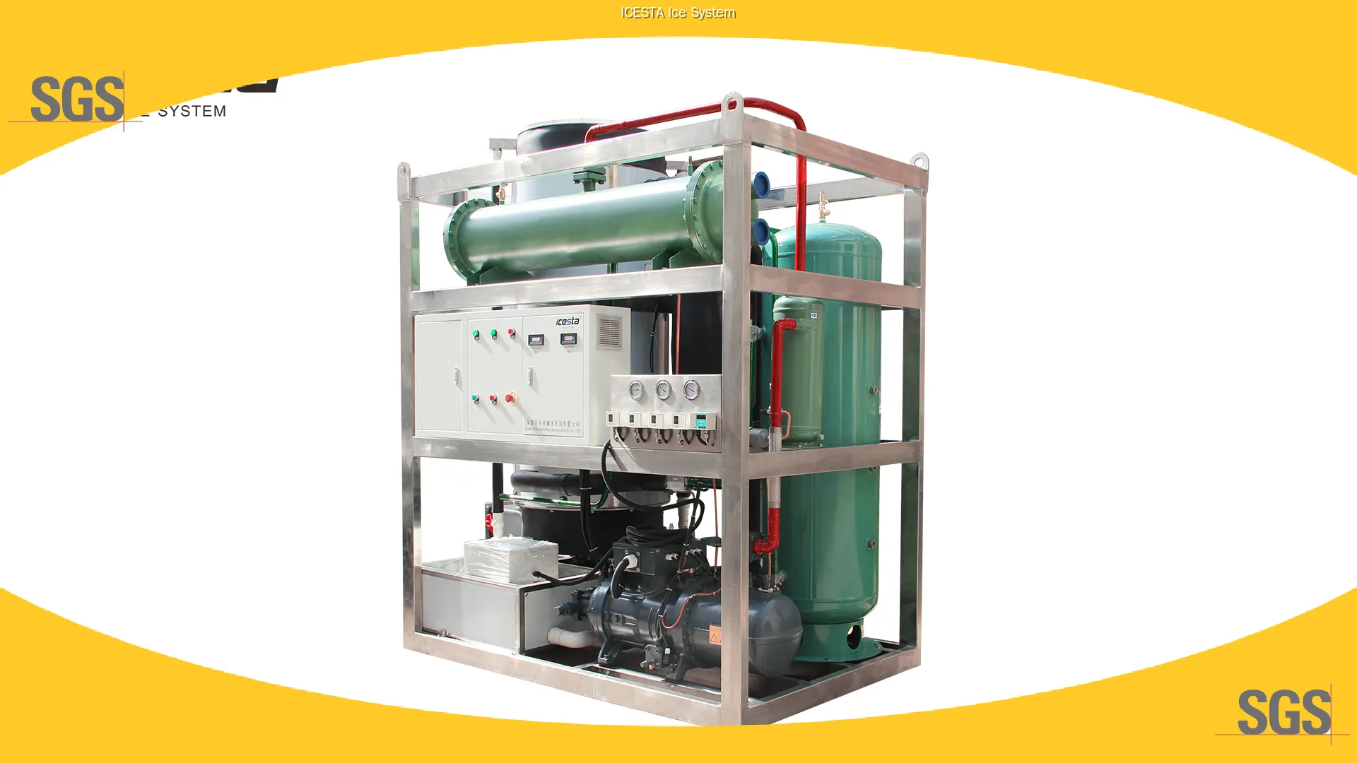 Industrial Tube Ice Maker - High Quality Stainless Steel, Customizable Sizes & Output 1