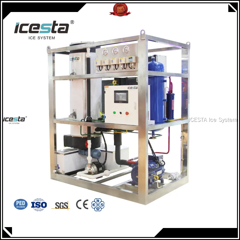 Stainless Steel Tube Ice Maker - High Output and Corrosion Resistance 1