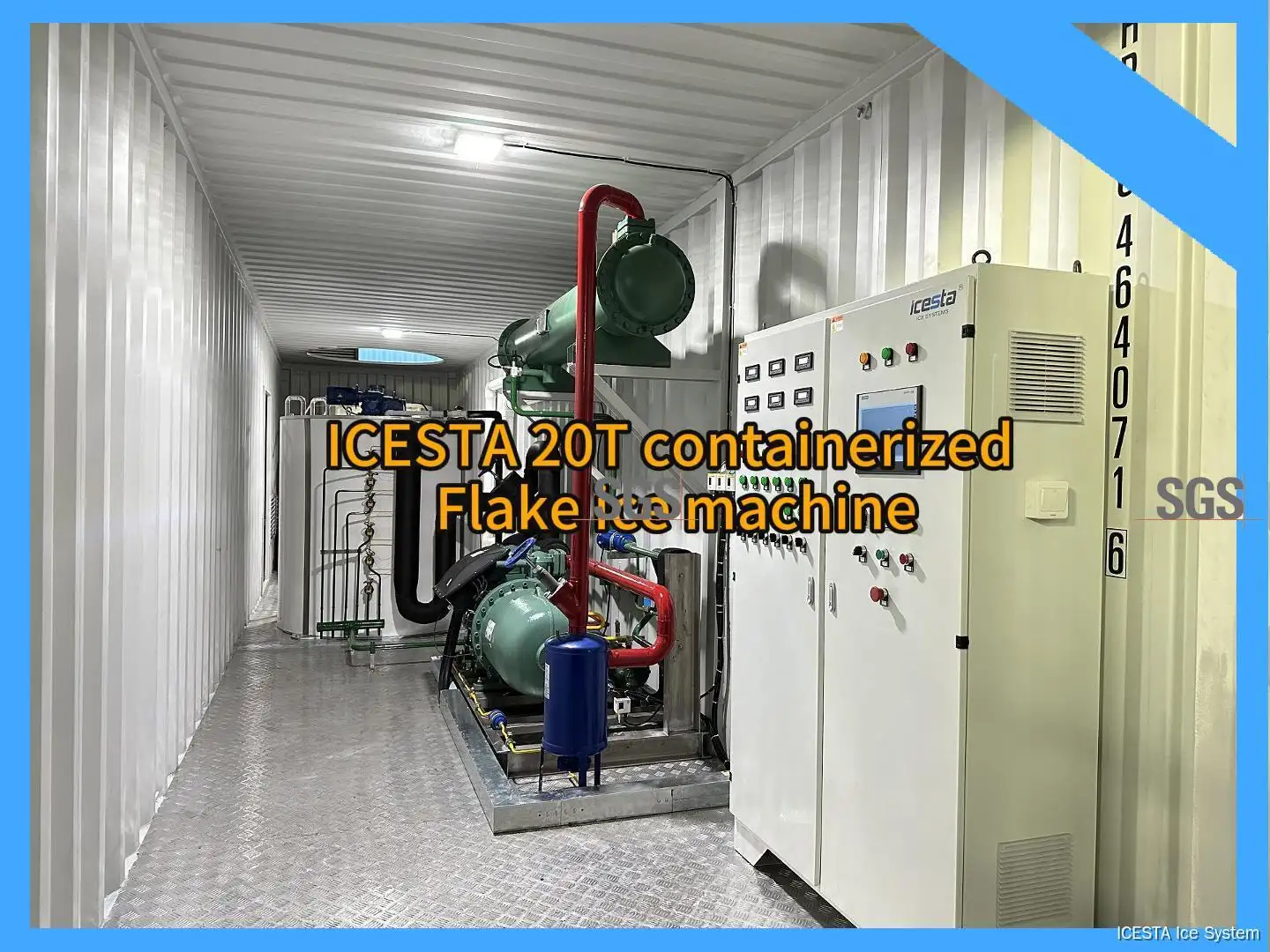20 Ton Commercial Ice Flake Making Plant. 1