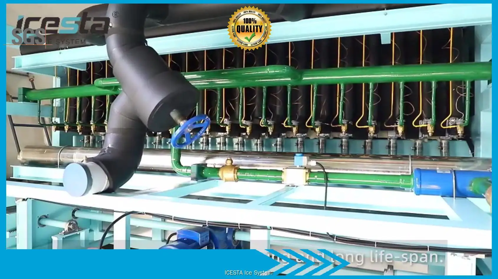 Direct Cooling Block Ice Machine - Aluminum Alloy Evaporator - Aquatic, Slaughter, Vegetable, Supermarket, Fishery. 1