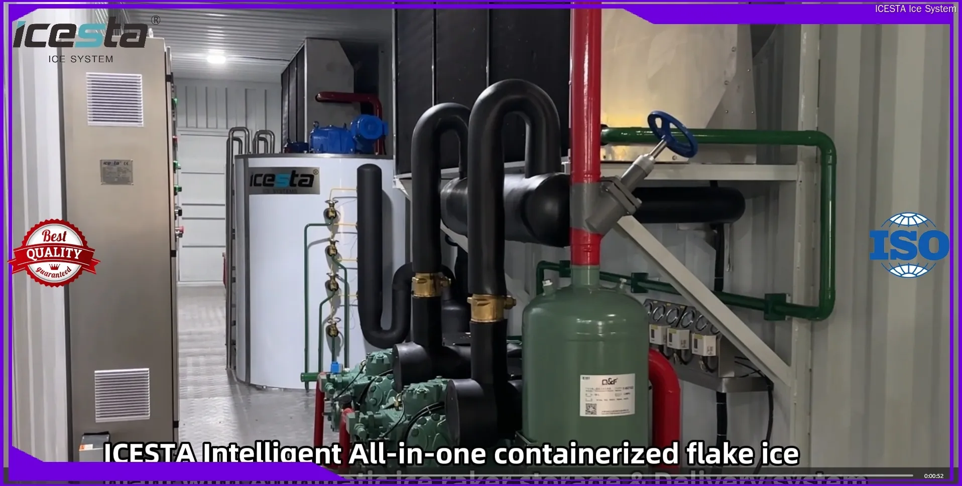 Icesta 10 Ton Industrial Ice Flake Making Machine - Commercial Ice Plant 1