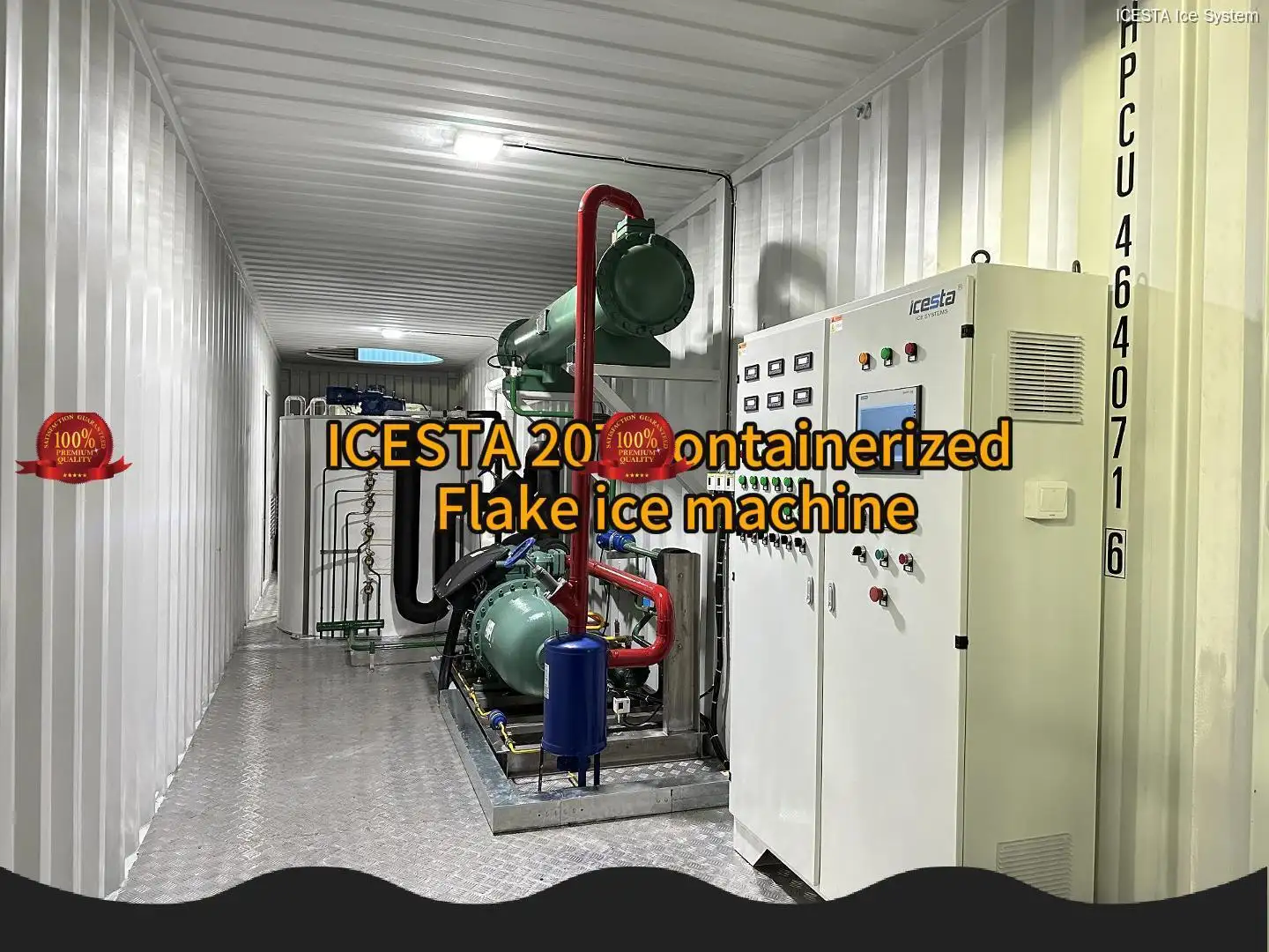 Icesta 20 Ton Containerized Ice Flake Machine - Best Performance 1