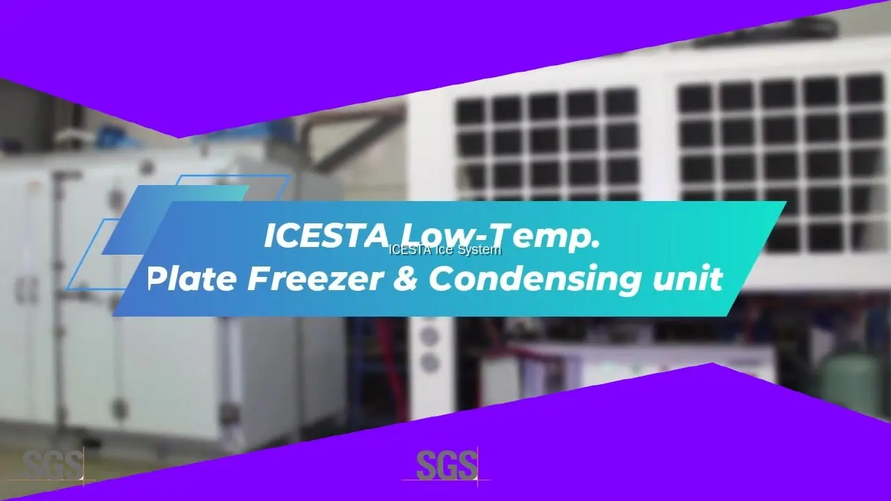 ICESTA Low-Temp. Plate Freezer & Condensing Unit - Cold Chain Refrigeration System 1