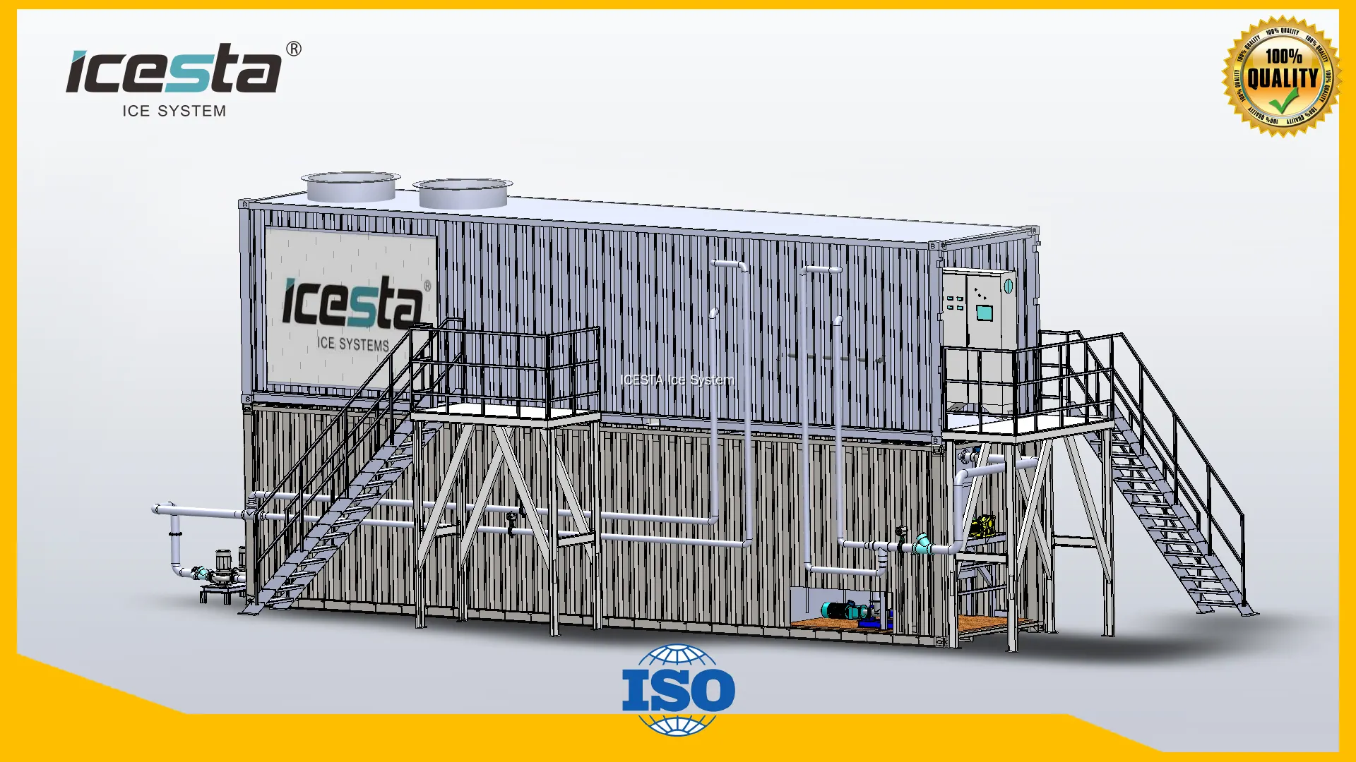 Industrial Containerized Ice Flake Machine: Top Performance ice machine plant 1