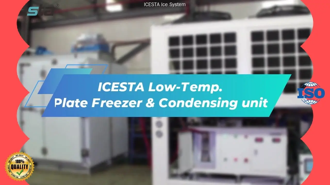 ICESTA Low-Temp. Plate Freezer & Condensing Unit for Cold Chain System 1
