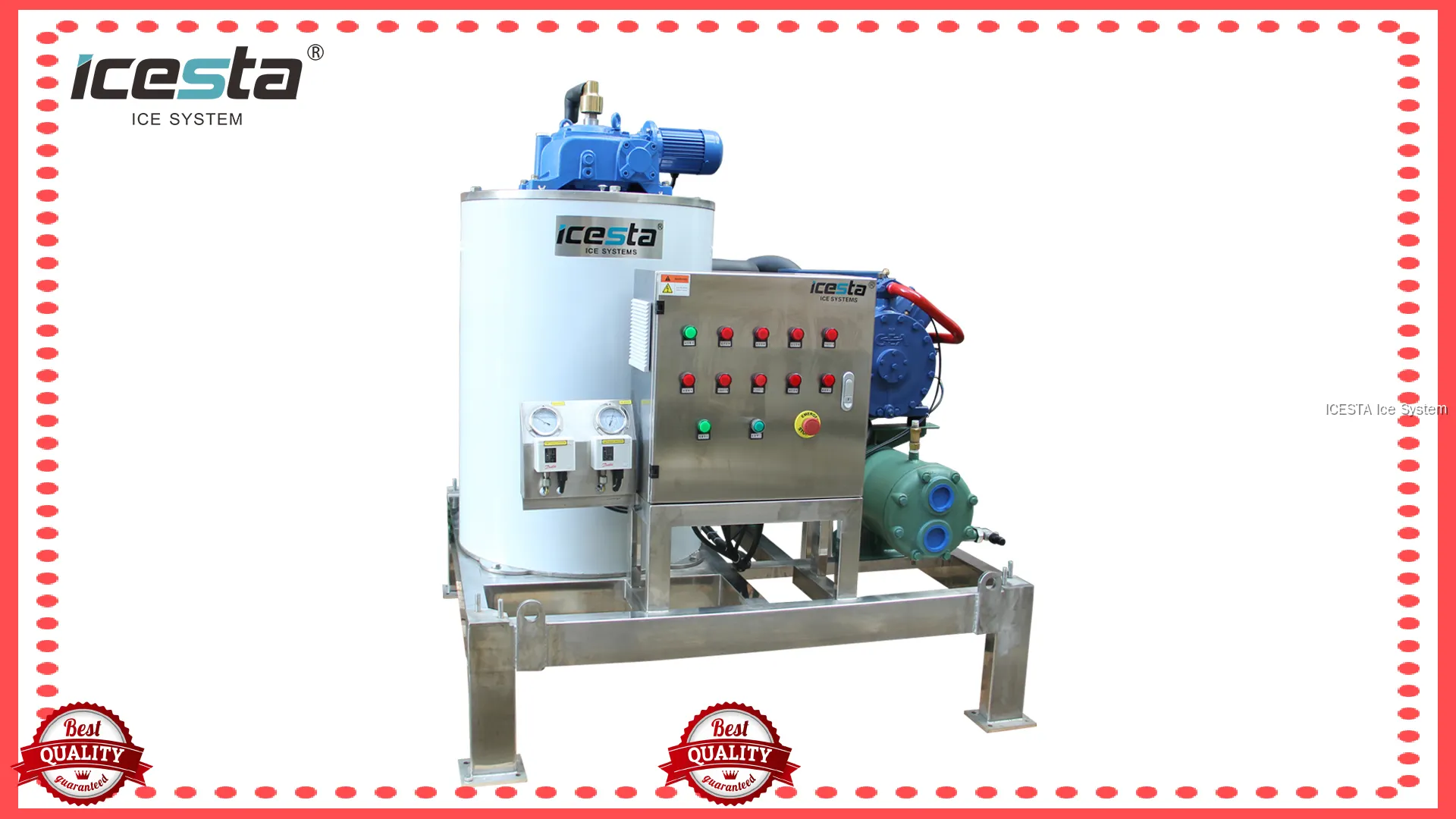 ICESTA Seawater Flake Ice Machine – High-Performance & Customizable 1