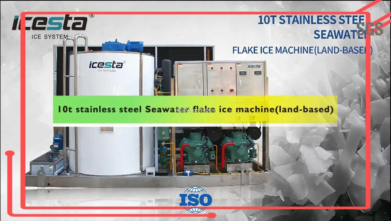 Marine Flake Ice Machine - Anti-Corrosion Stainless Steel 1