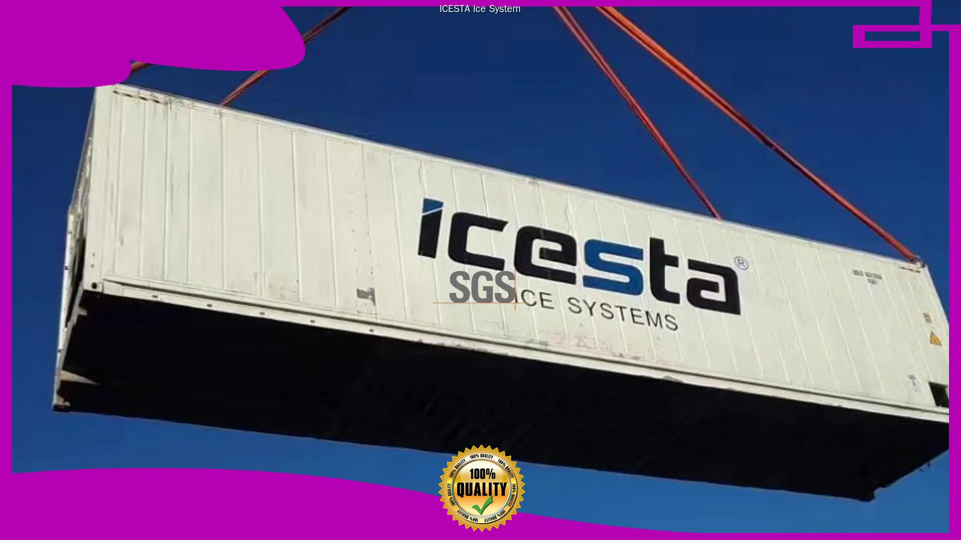 Containerized Flake Ice Delivery System - Fastest Melting Time, Longer Equipment Lifespan 1