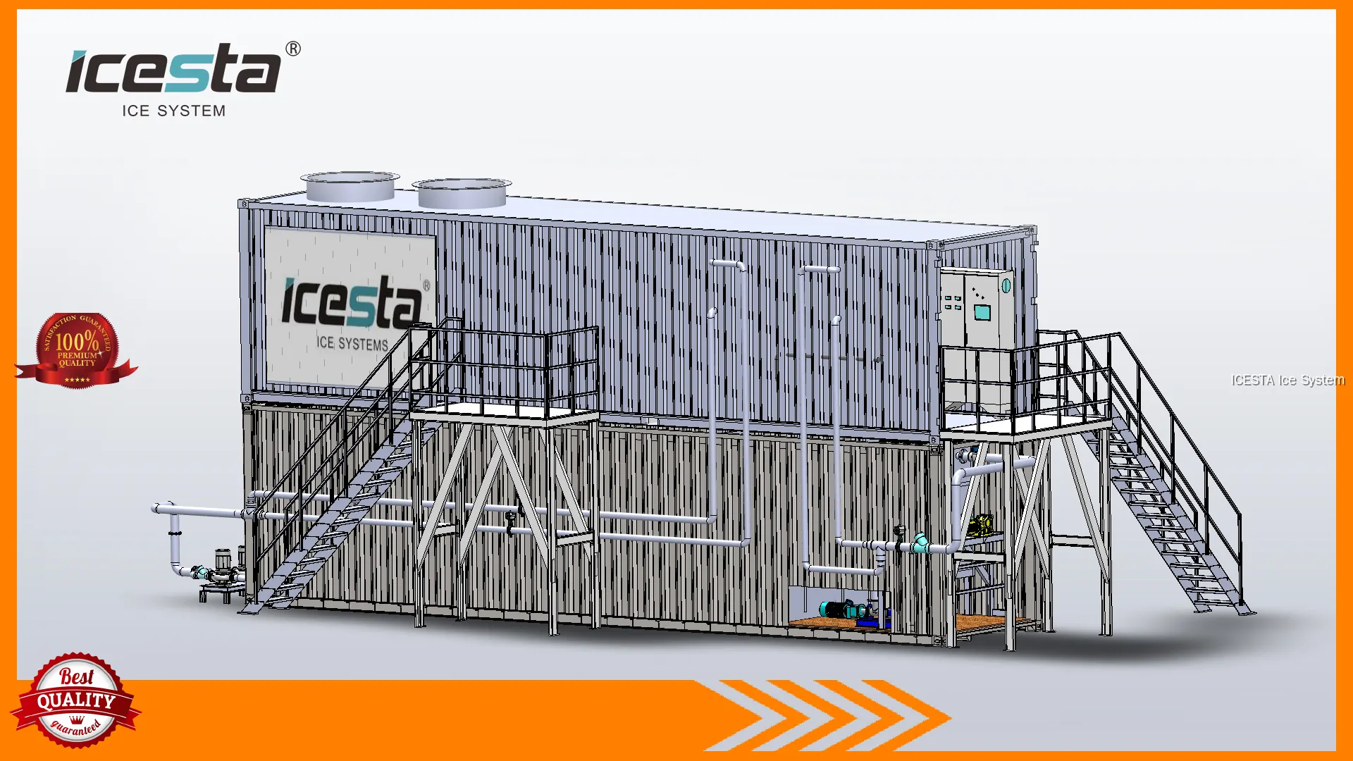 Icesta 10 Ton Containerized Flake Ice Machine 1