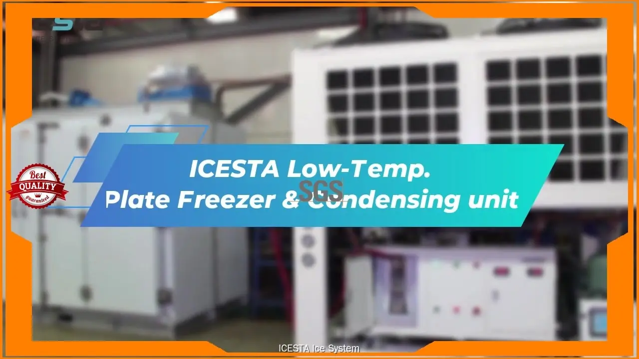 ICESTA Low-Temp. Plate Freezer & Condensing Unit - Top Choice for Cold Chain System 1