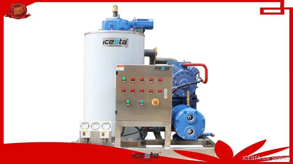 Customizable Marine Flake Ice Machine for Fishing - 1-5 Ton Capacity 1