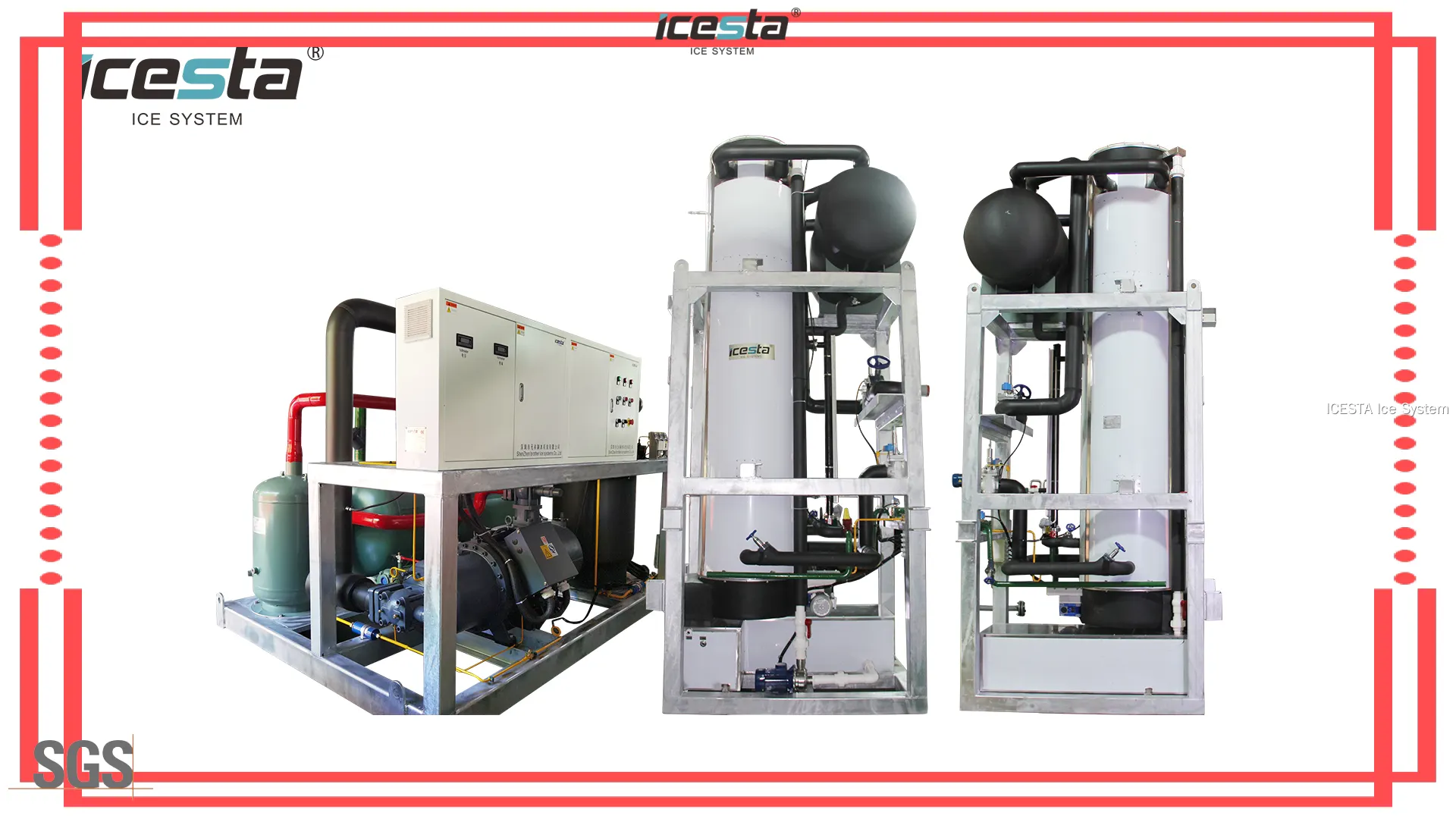ICESTA Customizable Large Tube Ice Machine - 20 to 80 Tons Daily Output 1