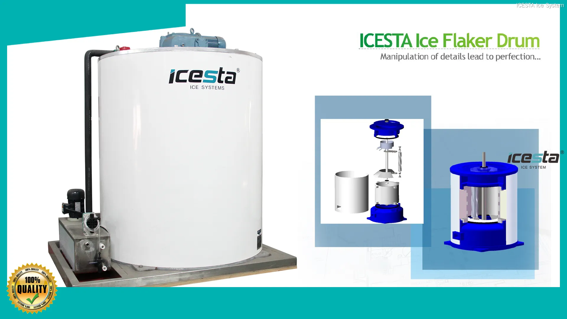 Durable Flake Ice Evaporator: 15-Year Lifespan, No Rust or Leakage 1