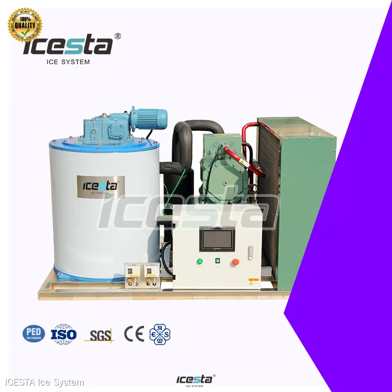 Icesta 5T Commercial Flake Ice Machine - Customizable, High Performance 1