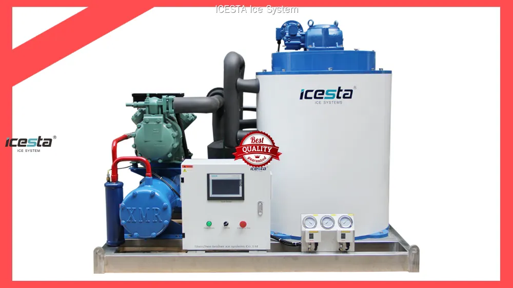 ICESTA Commercial Flake Ice Maker: Efficient, Clean Ice for Food Freshness 1