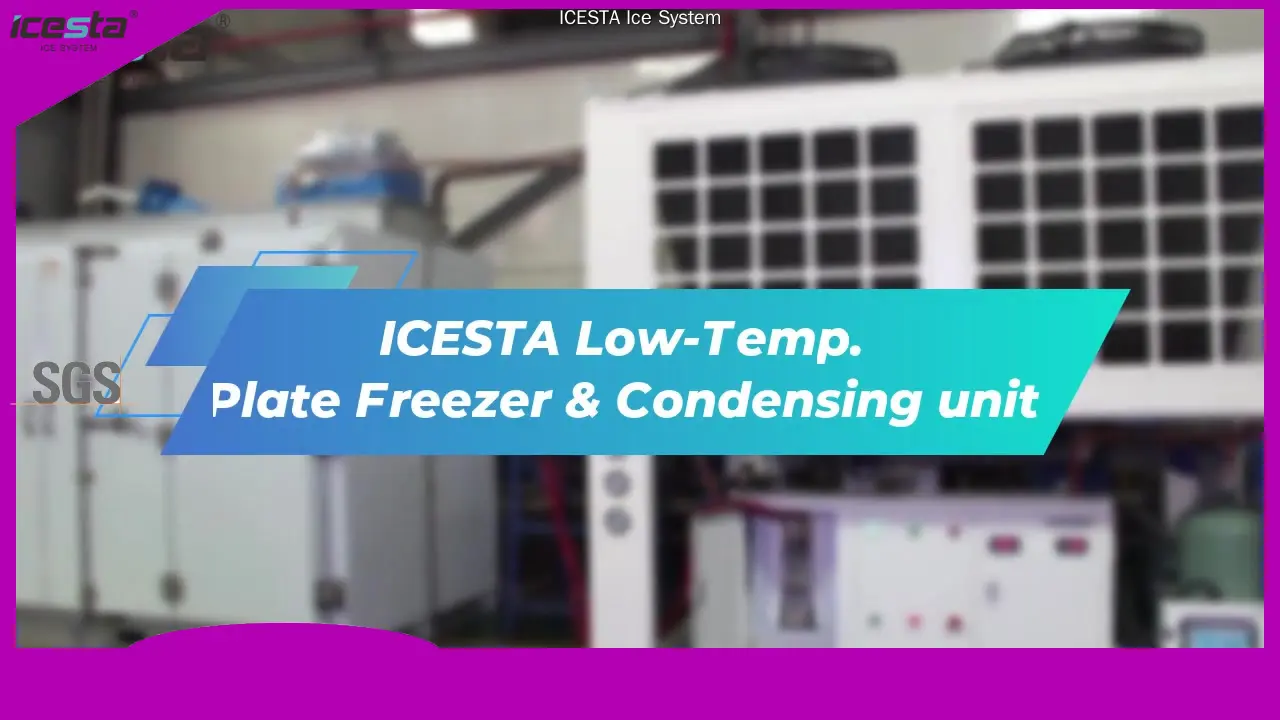 ICESTA Low-Temp Plate Freezer with Condensing Unit - Ideal for Cold Chain Storage 1