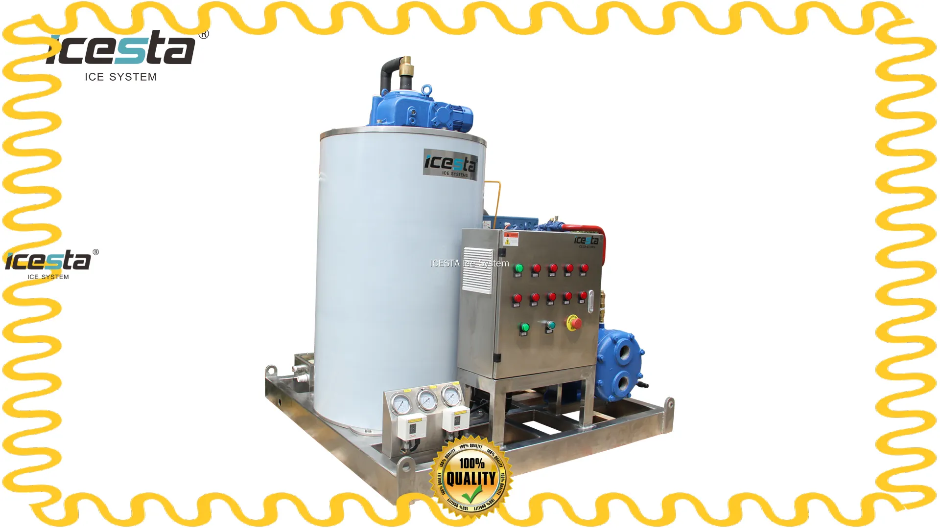 Seawater Flake Ice Machine: Marine Onboard Grade 1