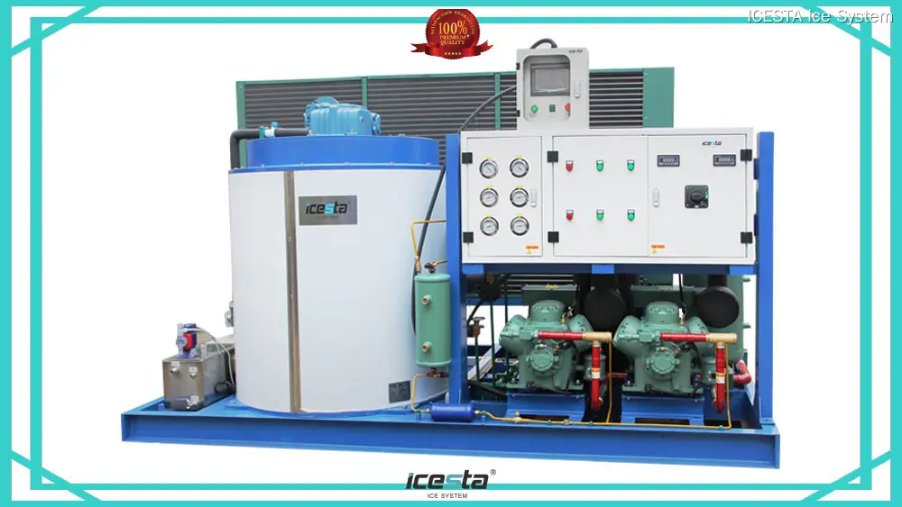 Icesta 10 Ton Industrial Flake Ice Machine for Sale 1
