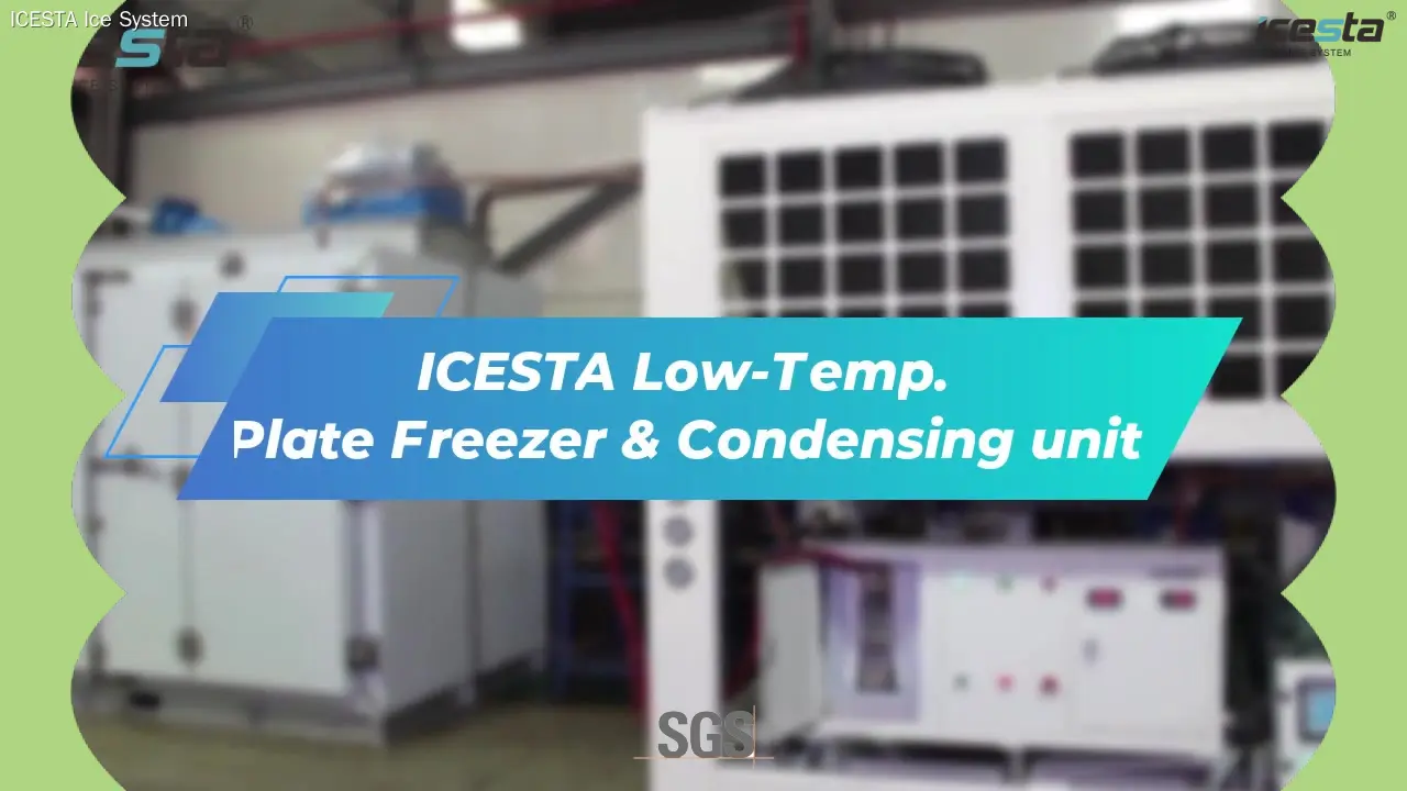 ICESTA Low-Temp. Plate Freezer & Condensing Unit - Ideal for Cold Chain System 1