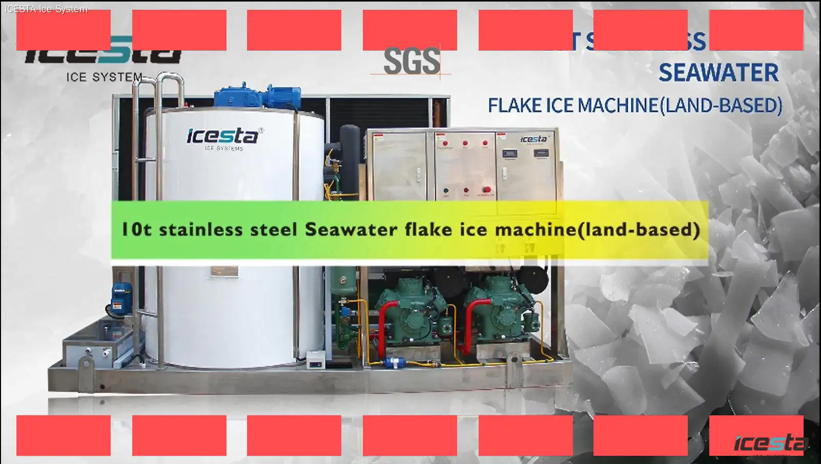 Seawater Flake Ice Machine - High Reliability Stainless Steel Design 1