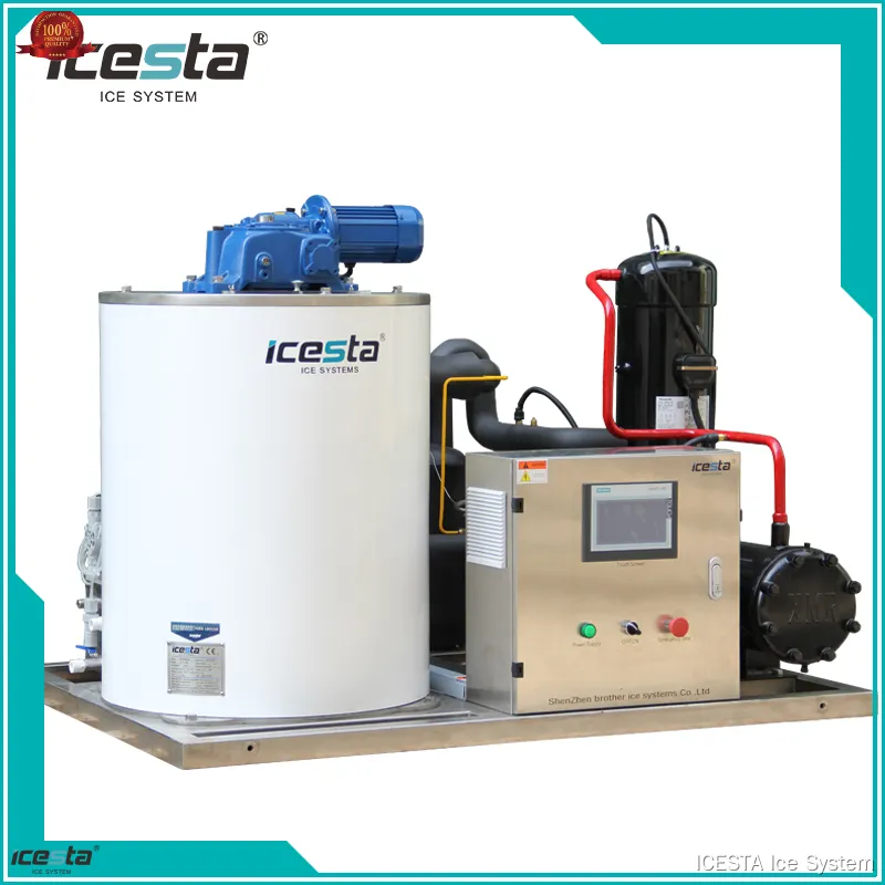 Stainless Steel Flake Ice Machine - Corrosion Resistant, Perfect for Food Industry & Fishing Boats 1