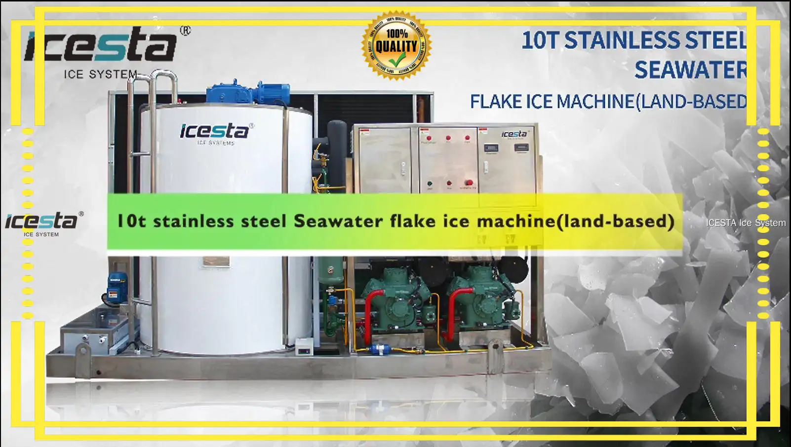 Marine Flake Ice Machine - High Reliability & Anti-Corrosion 1