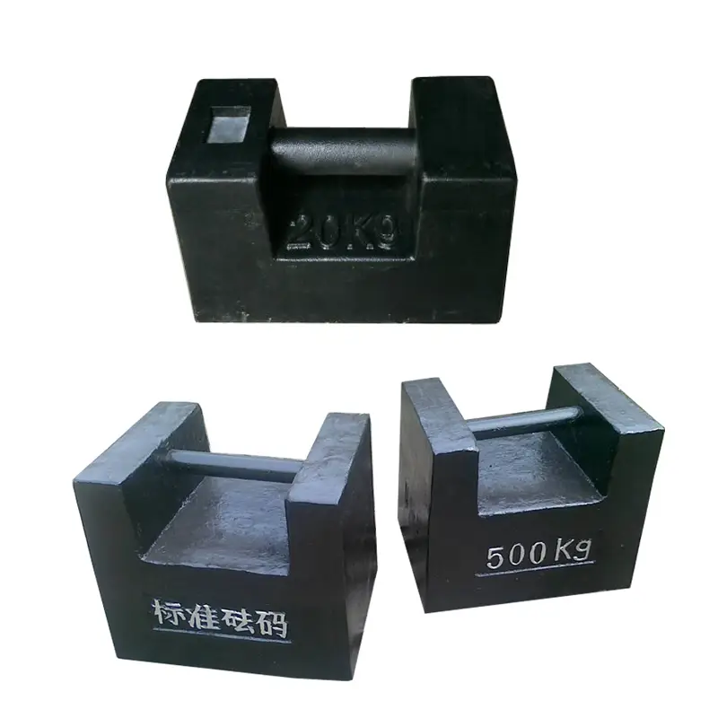 OIML 1kg 2kg 5kg 10kg 20kg 25kg 50kg 100kg 200kg 500kg 1ton na Cast Iron Test Weights, Grip Handle at Nesting Slab Weights 1