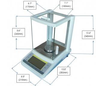 0.0001g 0.1mg magentic analytical scale