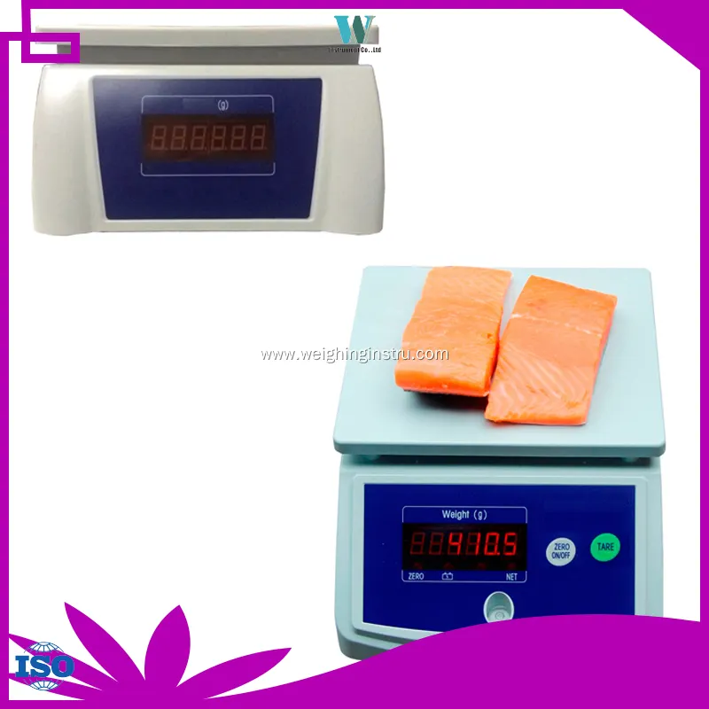 Waterproof Digital Scale with LED Display and Rechargeable Battery 1