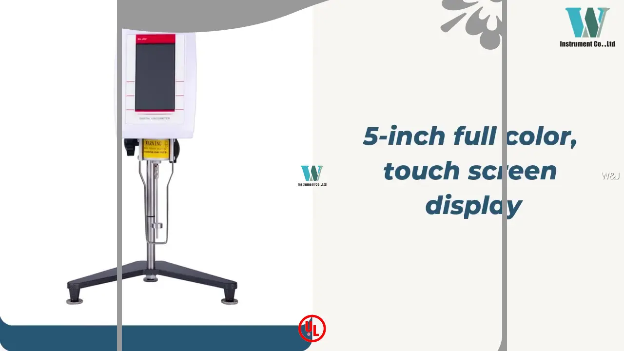 5-Inch Touch Screen Viscometer with USB Interface and Customizable Options 1